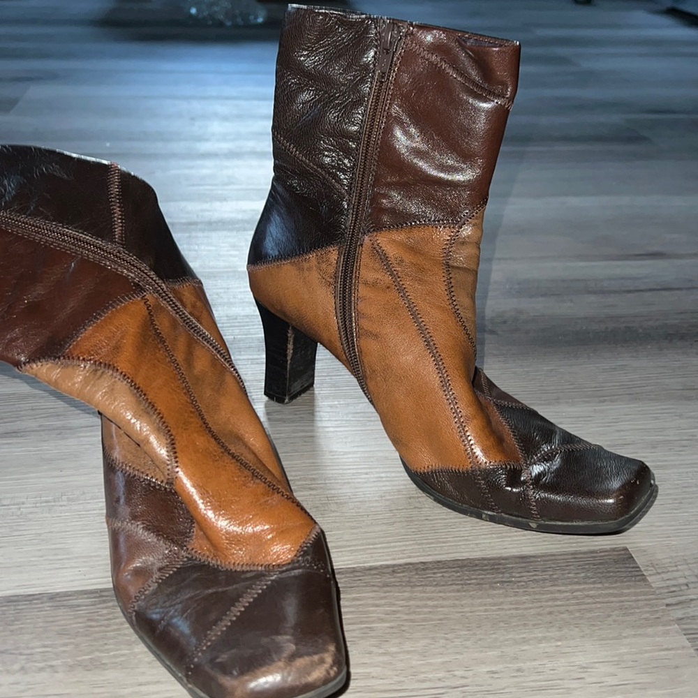 Liz Clairborne patchwork leather shoes